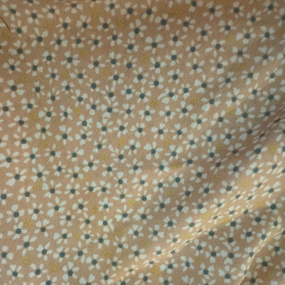 Peach CottageCore Puff Sleeve Ruffle Dress - Picture 5 of 7